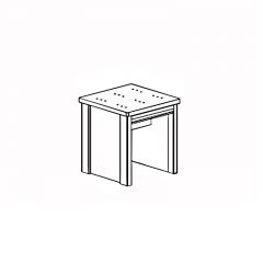Банкетка №807 Парма кремовый белый в Карталах - kartaly.mebel24.online | фото 2