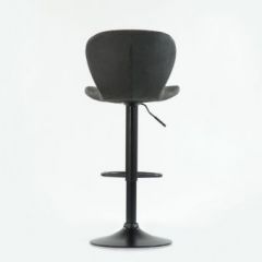 Барный стул Barneo N-86 Time / Black / VPU Dark Gray Vintage серый винтаж 970-11 в Карталах - kartaly.mebel24.online | фото 2