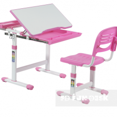Комплект парта + стул трансформеры Cantare Pink в Карталах - kartaly.mebel24.online | фото