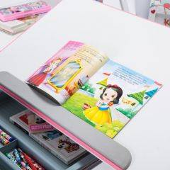 Парта-трансофрмер Amare Pink с выдвижным ящиком в Карталах - kartaly.mebel24.online | фото 6