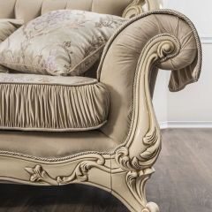 Диван Мона Лиза 3-х местный (крем) с раскладным механизмом в Карталах - kartaly.mebel24.online | фото 2