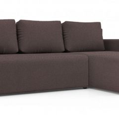Диван угловой Алиса 3 Bahama PLUM - Teos Dark Brown в Карталах - kartaly.mebel24.online | фото
