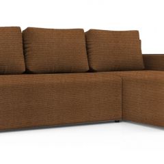 Диван угловой Алиса 3 Shaggy BROWN - TEOS BLACK в Карталах - kartaly.mebel24.online | фото