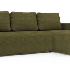 Диван угловой Алиса 3 Shaggy GREEN - TEOS BLACK в Карталах - kartaly.mebel24.online | фото