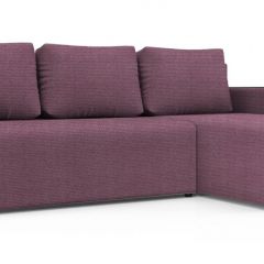 Диван угловой Алиса 3 Shaggy LILAC - TEOS BLACK в Карталах - kartaly.mebel24.online | фото