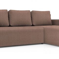 Диван угловой Алиса 3 Shaggy MOCCA - TEOS BLACK в Карталах - kartaly.mebel24.online | фото