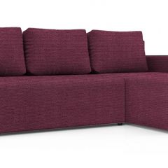Диван угловой Алиса 3 Shaggy WINE - TEOS BLACK в Карталах - kartaly.mebel24.online | фото