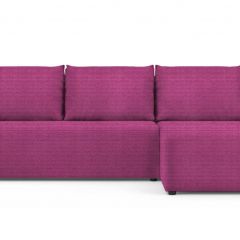 Диван угловой Алиса Shaggy FUCHSIA без подлокотников в Карталах - kartaly.mebel24.online | фото 2