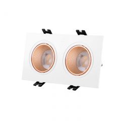 DK3072-WBR Встраиваемый светильник, IP 20, 10 Вт, GU5.3, LED, белый/бронзовый, пластик в Карталах - kartaly.mebel24.online | фото 2