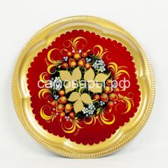 Электрический самовар "Банка ажурная" 3 литра в наборе №1 с росписью "Хохлома на красном" в Карталах - kartaly.mebel24.online | фото 3