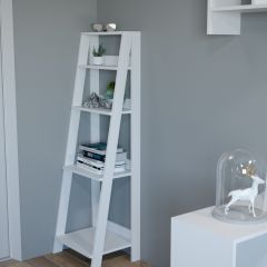 Этажерка лофт (белый) в Карталах - kartaly.mebel24.online | фото 2