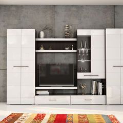 Фиеста №13 Комод глухой (Венге/Белый глянец) в Карталах - kartaly.mebel24.online | фото 2