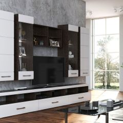Фиеста №13 Комод глухой (Венге/Белый глянец) в Карталах - kartaly.mebel24.online | фото 3