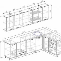 Кухонный гарнитур угловой Бланка 2600х1600 (Стол. 26мм) в Карталах - kartaly.mebel24.online | фото 2