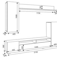 Гостиная Альфа (Дуб крафт золотой/Белый глянец) в Карталах - kartaly.mebel24.online | фото 2