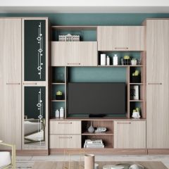 АВРОРА Гостиная (ЯШС/ЯШТ) в Карталах - kartaly.mebel24.online | фото 2