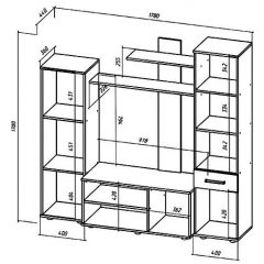 ИБИЦА Гостиная (ЯШС/ЯШТ) в Карталах - kartaly.mebel24.online | фото 2