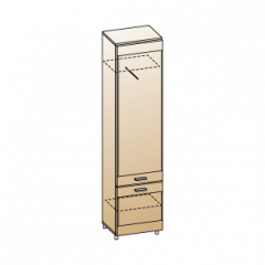 Гостиная Камелия Композиция 3 (Гикори Джексон темный) в Карталах - kartaly.mebel24.online | фото 2
