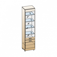 Гостиная Камелия Композиция 7 (Гикори Джексон темный) в Карталах - kartaly.mebel24.online | фото 3