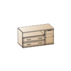 Гостиная Карина Композиция 22 (Снежный ясень) в Карталах - kartaly.mebel24.online | фото 8