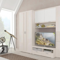 Гостиная ЛОТОС (модульная) Бодега белая в Карталах - kartaly.mebel24.online | фото