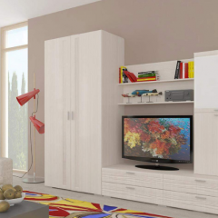 Гостиная ЛОТОС (модульная) Бодега белая в Карталах - kartaly.mebel24.online | фото 6