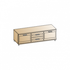 Гостиная Мелисса Композиция 10 (Акация Молдау) в Карталах - kartaly.mebel24.online | фото 5
