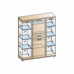 Гостиная Мелисса Композиция 6 (Гикори Джексон светлый) в Карталах - kartaly.mebel24.online | фото 2