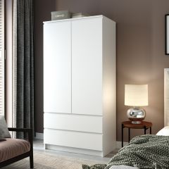 МОРИ Гостиная модульная (белый) в Карталах - kartaly.mebel24.online | фото 4