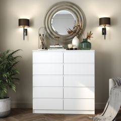 МОРИ Гостиная модульная (белый) в Карталах - kartaly.mebel24.online | фото 6