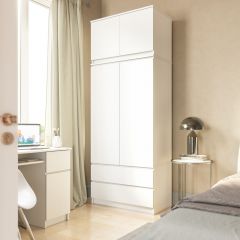 МОРИ Гостиная модульная (белый) в Карталах - kartaly.mebel24.online | фото 8