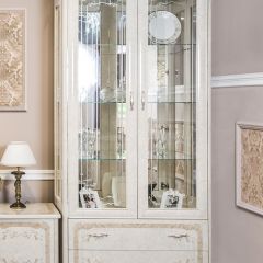 Гостиная Патрисия 2+тв+1 (крем корень глянец) в Карталах - kartaly.mebel24.online | фото 3