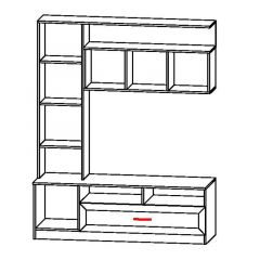 ПРАГА Гостиная (модульная) в Карталах - kartaly.mebel24.online | фото 7