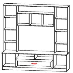 ПРАГА Гостиная (модульная) в Карталах - kartaly.mebel24.online | фото 3