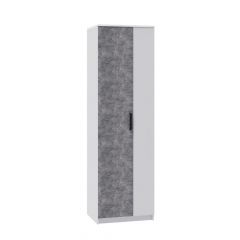 СИДНЕЙ-1 Шкаф платяной ЛДСП Белый /Ателье светлое в Карталах - kartaly.mebel24.online | фото