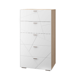 Гостиная Скайлайн (модульная) Дуб сонома/белый в Карталах - kartaly.mebel24.online | фото 2