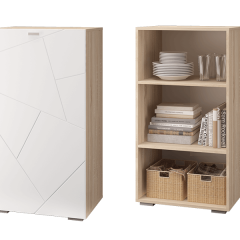 Гостиная Скайлайн (модульная) Дуб сонома/белый в Карталах - kartaly.mebel24.online | фото 8