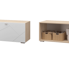 Гостиная Скайлайн (модульная) Дуб сонома/белый в Карталах - kartaly.mebel24.online | фото 9