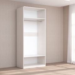 Кэт-4 Шкаф 2-х ств (2 дв зерк) (МДФ Бодега белая) в Карталах - kartaly.mebel24.online | фото 2