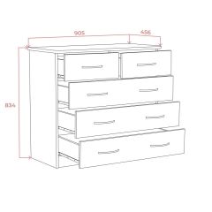 Комод 900 (Дуб сонома светлый) Эко в Карталах - kartaly.mebel24.online | фото 2
