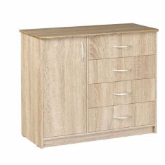 Комод Фиеста (Дуб сонома светлый) Эко в Карталах - kartaly.mebel24.online | фото