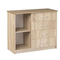 Комод Фиеста (Дуб сонома светлый) Эко в Карталах - kartaly.mebel24.online | фото 2