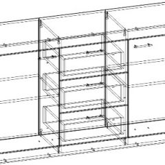 СОНАТА КС-1500 Комод (Дуб сонома/Белый глянец) в Карталах - kartaly.mebel24.online | фото 2