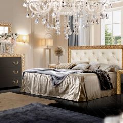 Комод Тиффани Premium черная/золото (ТФКМ-1(П) в Карталах - kartaly.mebel24.online | фото 2