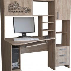 Компьютерный стол КЛ №6.0 левый (Дуб баррик) в Карталах - kartaly.mebel24.online | фото
