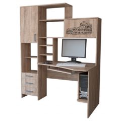 Компьютерный стол КЛ №6.0 правый (Дуб баррик) в Карталах - kartaly.mebel24.online | фото