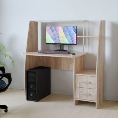 Компьютерный стол КЛ №6.2 левый (Дуб баррик) в Карталах - kartaly.mebel24.online | фото