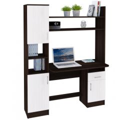 Компьютерный стол ШКОЛЬНИК (Венге/Анкор белый) в Карталах - kartaly.mebel24.online | фото
