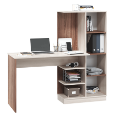 Стол компьютерный Софт (УНИ) Ясень темный/светлый в Карталах - kartaly.mebel24.online | фото 3