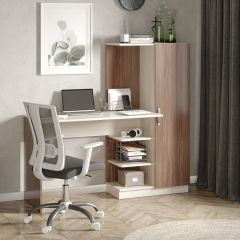 Стол компьютерный Софт (УНИ) Ясень темный/светлый в Карталах - kartaly.mebel24.online | фото
